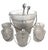 Mid 20th Century Glass Faux Oak Wood Pale Ice Bucket - A Set of 7 For Sale - Image 4 of 9