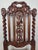 Wood Jacobean Style Gothic Hall Chair, 1890 For Sale - Image 7 of 18