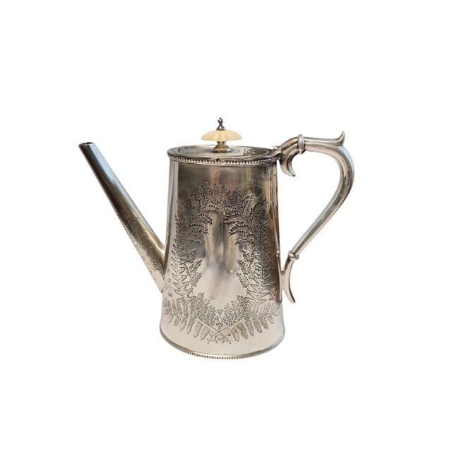 Late 19th Century Victorian English Silverplate Coffee and Tea Set - Four Pieces For Sale - Image 4 of 7