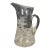 1960s Hand-Blown Etched Glass Water Pitcher For Sale