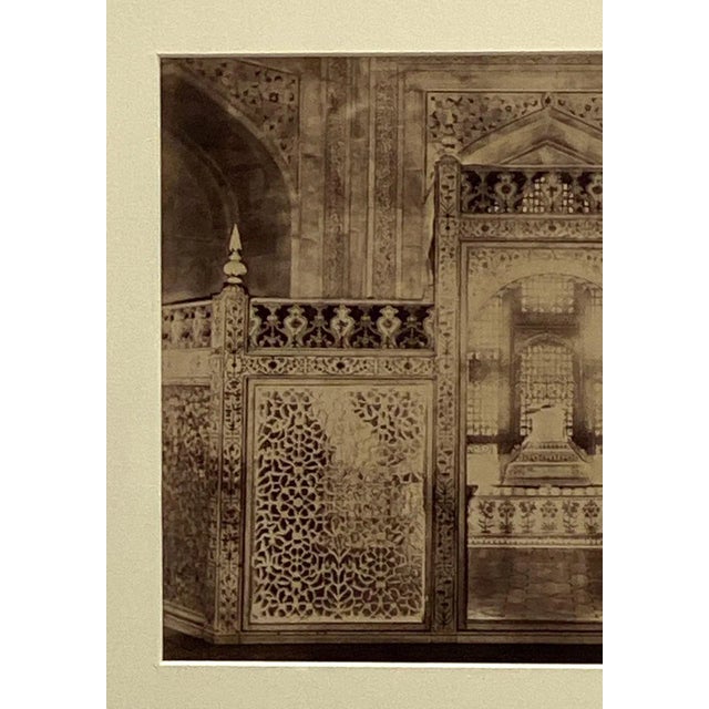 Boho Chic Antique Photograph of the Interior of the Taj Mahal For Sale - Image 3 of 5