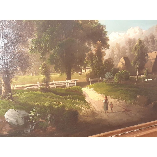 Louis Philippe Era Artist, Landscape, 1800s, Oil on Canvas, Framed For Sale - Image 6 of 15