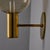 1960s 1960s Hans Agne Jakobsson #V149 Glass & Brass Wall Lamp for Markaryd For Sale - Image 5 of 13