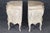 French Country Pair of Country French Style Distressed Paint Decorated 3 Drawer Night Stands For Sale - Image 3 of 16