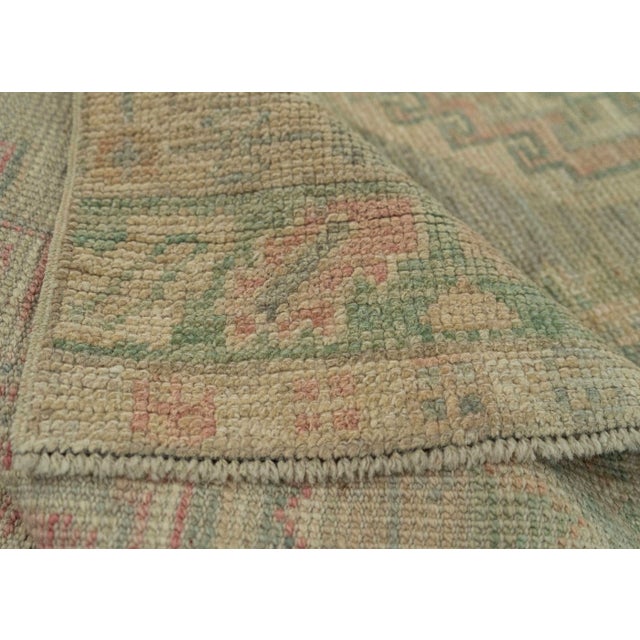 Turkish Oushak Rug 2'10" x 7'6" #20263 For Sale In Houston - Image 6 of 8