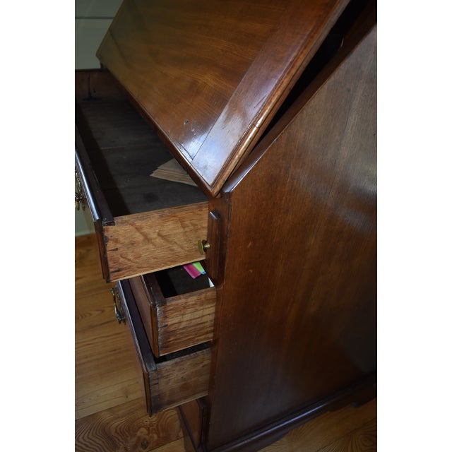 Wood Antique Chippendale Type Mahogany Secretary Desk, 18th Century For Sale - Image 7 of 16