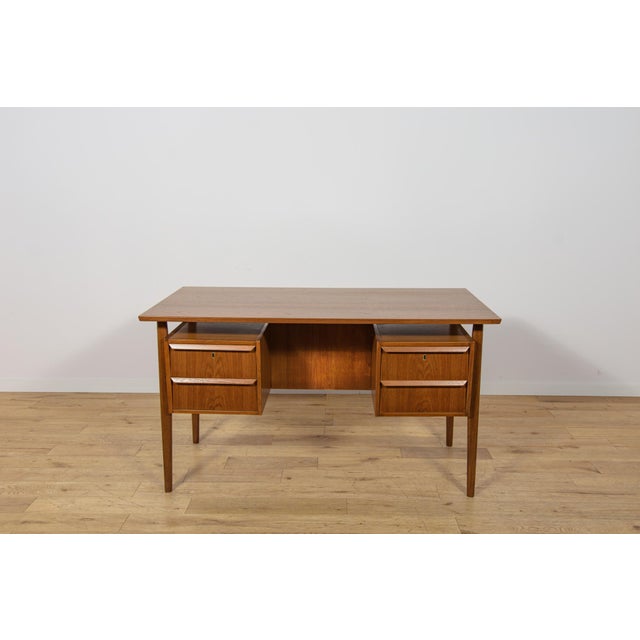 Mid-Century Modern Mid-Century Teak Desk by Gunnar Nielsen Tibergaard, Denmark, 1960s For Sale - Image 3 of 18