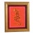 Tiger Minimalsim Pop Art Abstract Orange Burgundy Goldenrod Original Oil Painting by Cleo Plowden For Sale