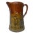 Rustic Farmhouse Fall Embossed Ceramic Pitcher For Sale