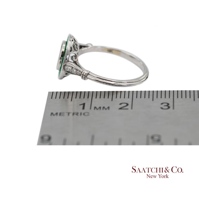 14k (585) White Gold Natural Brilliant Diamond Semi Mount Engagement Ring Size 7 For Sale - Image 10 of 10