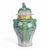 Chinoiserie Hand-Painted Bok Choy Cabbage Pattern Porcelain Ginger Jar With Foo Dog Lid For Sale - Image 3 of 5