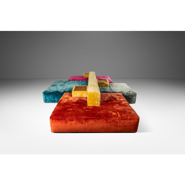 Mid-Century Italian Modern Modular Rainbow Double Sided Sofa / Sectional by Vibieffe, Italy, Circa 2000s For Sale In Orlando - Image 6 of 12