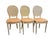 Vintage French Louis XVI Style Oval Cane Back Dining Chairs, Set of 6, C. 1970s For Sale - Image 4 of 17