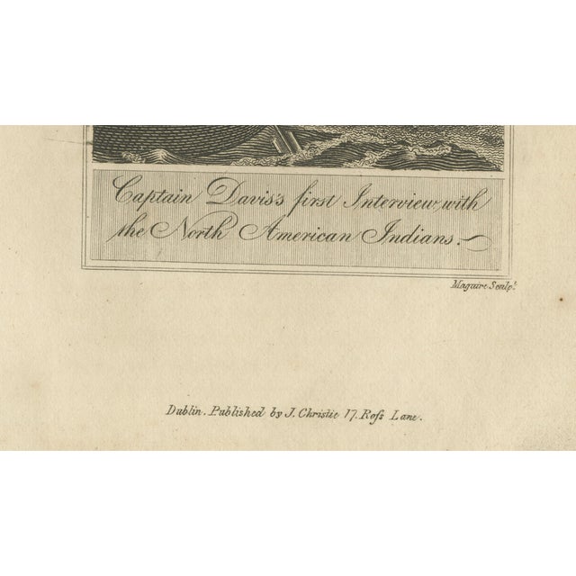 Patrick Maguire, Captain Davis's First Interview with the North American Indians, 1815, Engraving For Sale - Image 6 of 10