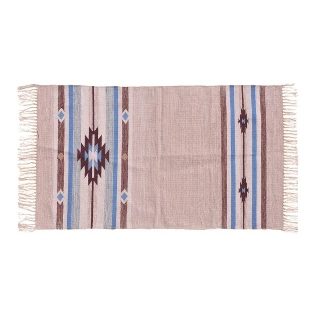 Boho Chic Sunflower Rug, 8x10, Khaki & Brown For Sale - Image 3 of 3