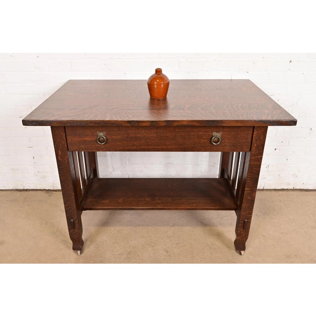 Roycroft Pottery Antique Arts & Crafts Glazed Ceramic Jug, Circa 1920s For Sale - Image 13 of 14