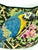 This vintage pillow features a vibrant needlepoint design of a parrot amidst a floral backdrop. The rich colors of the...