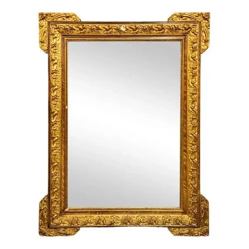 Glass Art Nouveau Style Mirror, 1900s For Sale - Image 7 of 7