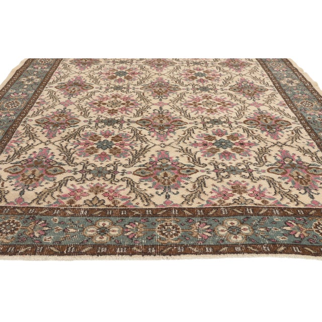 Vintage Turkish Sivas Rug, 05'08 X 10'00 For Sale - Image 4 of 10