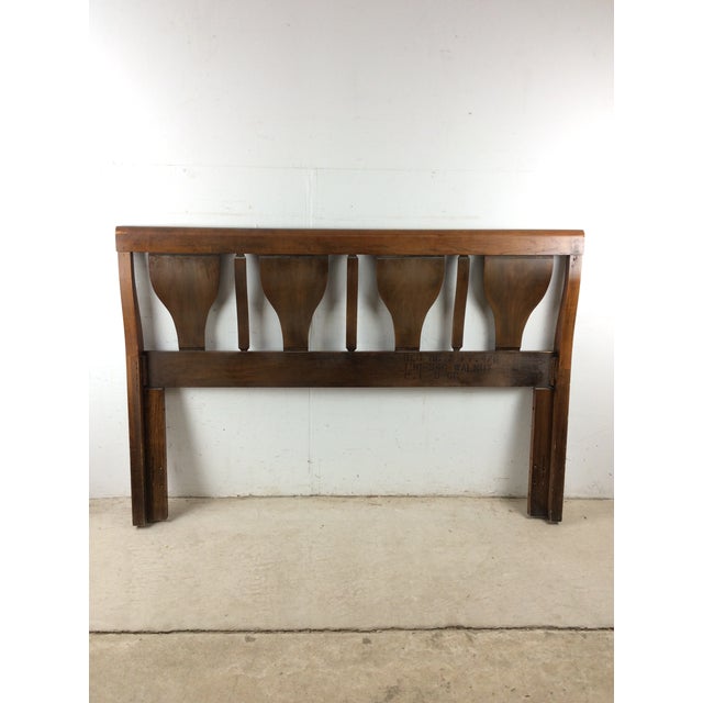 Mid Century Modern Full Size Headboard With Bentwood Details For Sale - Image 14 of 18