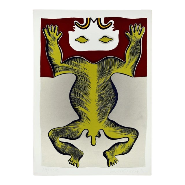 Carnival - Original Screen Print by Fritz Baumgartner - 1980 For Sale