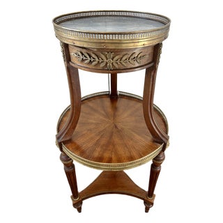Mid 20th Century French Louis XVI Style Bouillotte Table For Sale