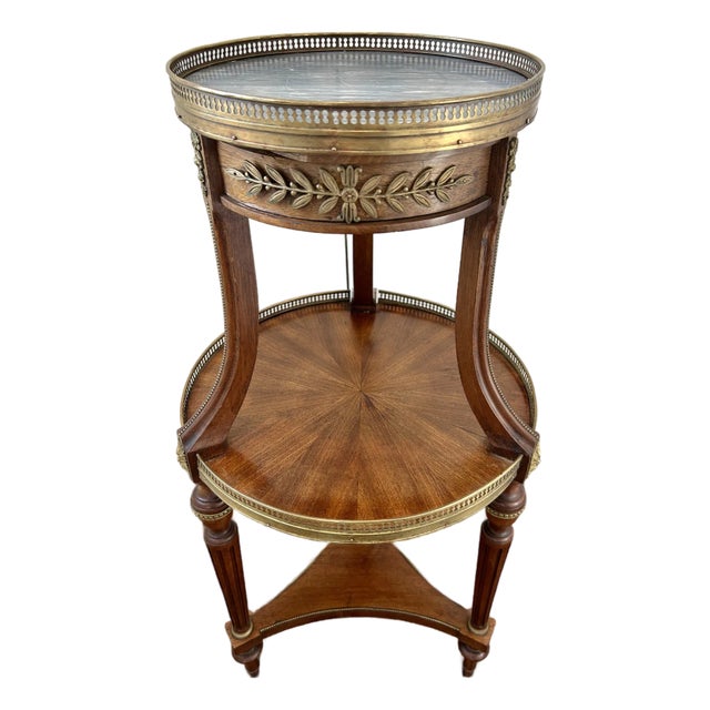 Mid 20th Century French Louis XVI Style Bouillotte Table For Sale