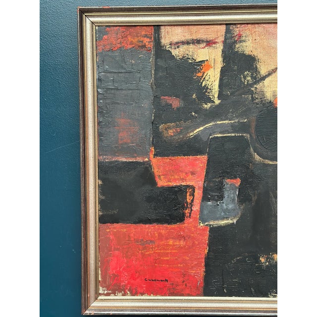 Gösta Wallmark, Transformation, 1950s, Oil Painting on Canvas, Framed For Sale - Image 7 of 18