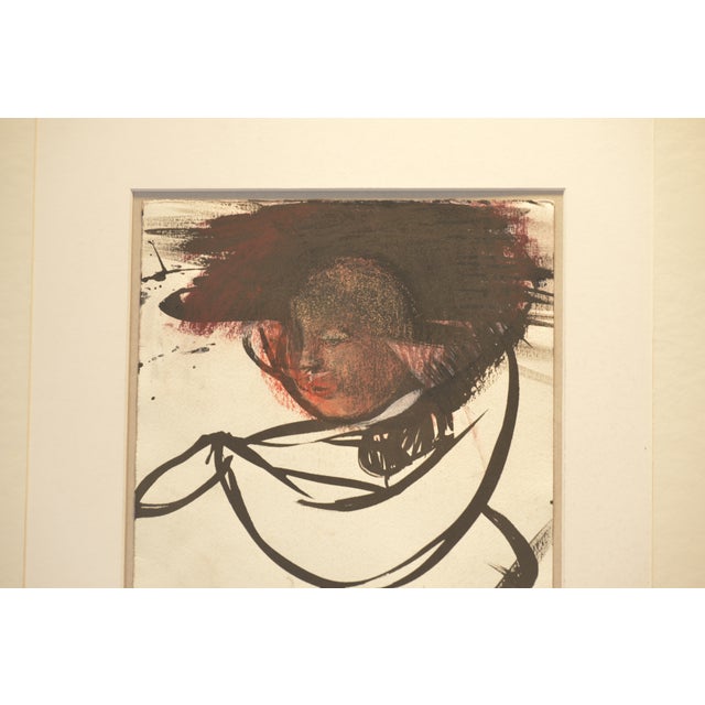 Abstract Figure, A. Schnell, 2009, Mixed Media For Sale - Image 4 of 6