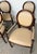 Set of 4 Baker Milling Road Neoclassical Mahogany & Parchment Leather Armchairs For Sale - Image 12 of 17