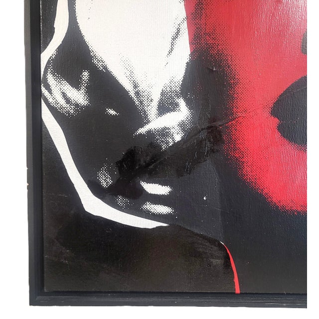 XL Original Marilyn Monroe Series Canvas Screenprint by Steve Kaufman 26/99 For Sale - Image 9 of 17