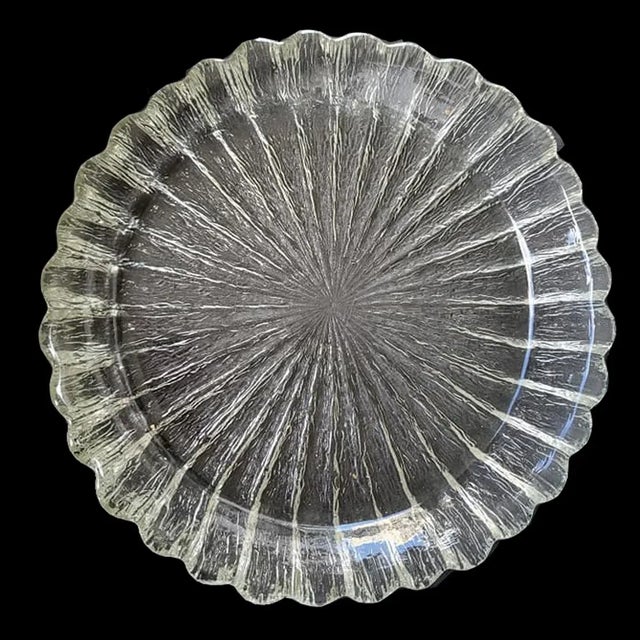 Mid-Century Modern Mid 20th Century Crystal Centerpiece Bowl Designed by Sidse Werner for Holmegaard Copenhagen For Sale - Image 3 of 9
