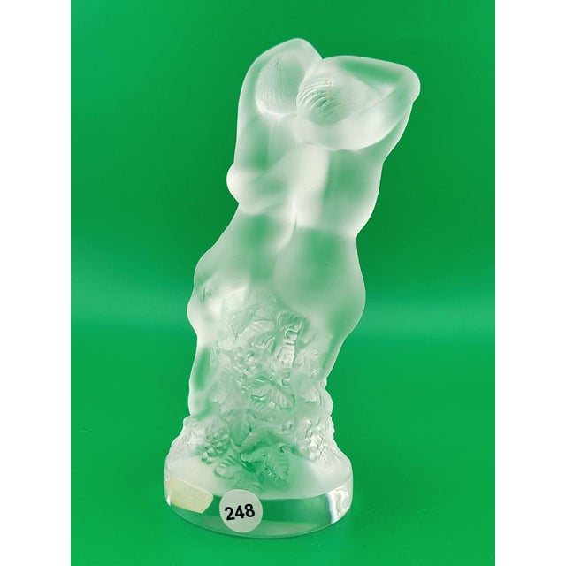 1950s Rare LALIQUE Crystal "Le Faune" Figurine Dancing Nude Lovers Pan (Faun) & Diana For Sale - Image 12 of 18