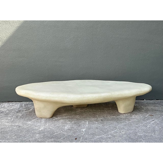 Plastic Vintage Molded Resin Biomorphic Coffee Table For Sale - Image 7 of 12