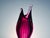 Fuchsia Mouth-Blown Glass Vase with Filigree Threads, Sweden, 1970s For Sale - Image 10 of 11