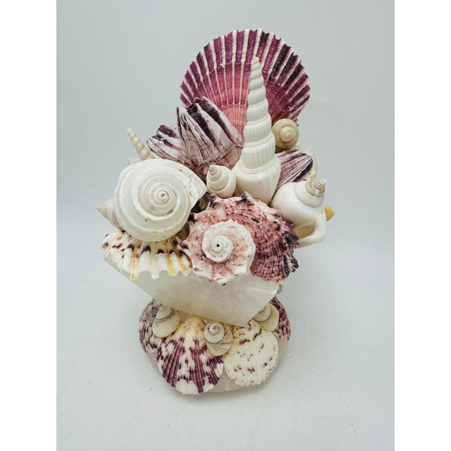 Marble and Shell Art Sculpture For Sale - Image 4 of 5