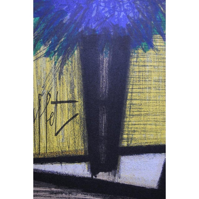 Modern Bernard Buffet, The Purple Bouquet, Original Lithograph, 1967, Mourlot For Sale - Image 3 of 7