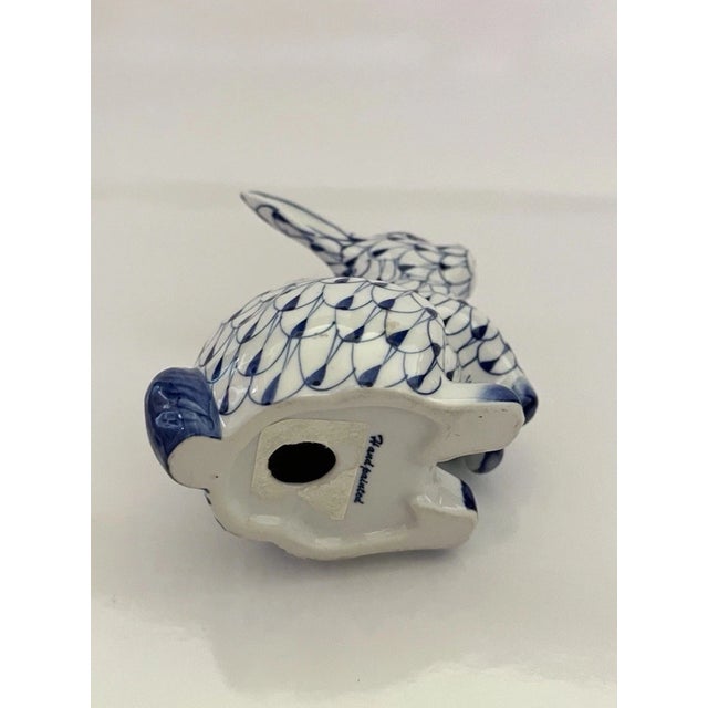Ceramic Vintage MCM Andrea by Sadek Porcelain Hand Painted Rabbit Figurine For Sale - Image 7 of 7