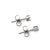 Early 21st Century Unisex 14k White Gold 0.16ctw Round Diamond Push Back Petite Stud Earrings, A Pair For Sale - Image 5 of 7