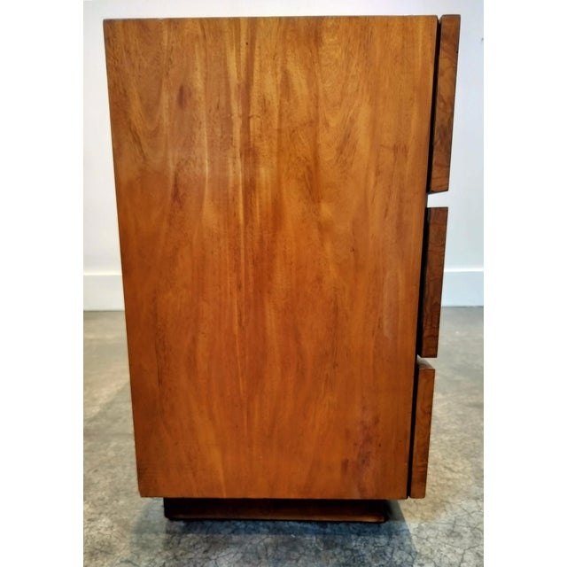 Cinnamon Milo Baughman for Altavisat Lane Burl Wood Credenza For Sale - Image 8 of 11