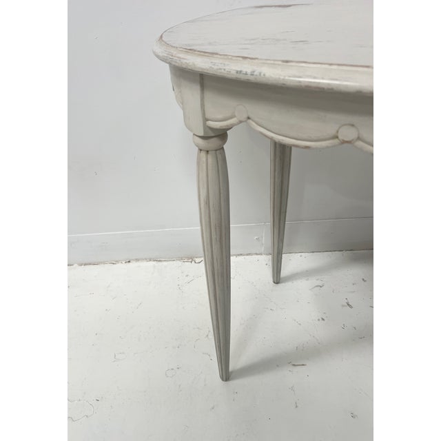 Wood Art Deco Style Side Table in Patinated Beechwood, 1900s For Sale - Image 7 of 14