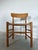 Tan Danish Modern Børge Mogensen Oak & Rush "Shaker" "Folkestole" Chair Model #J-39 For Sale - Image 8 of 18