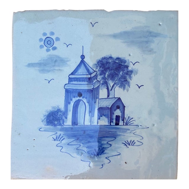 Lot of 8 Delft Tiles For Sale