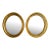 Pair of French Louis Philippe Giltwood Oval Mirrors For Sale