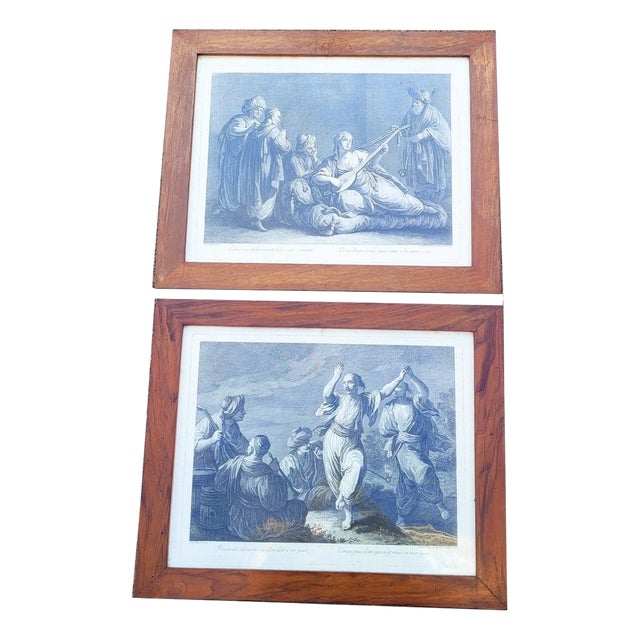 AP Maggiotto, Voltaire's Zaire, 19th Century, Engravings, Framed, Set of 2 For Sale