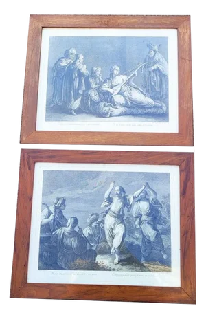 AP Maggiotto, Voltaire's Zaire, 19th Century, Engravings, Framed, Set of 2