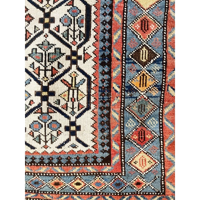 Antique Caucasian Kuba (Quba) Rug 3'6" X 4'7" For Sale - Image 9 of 10