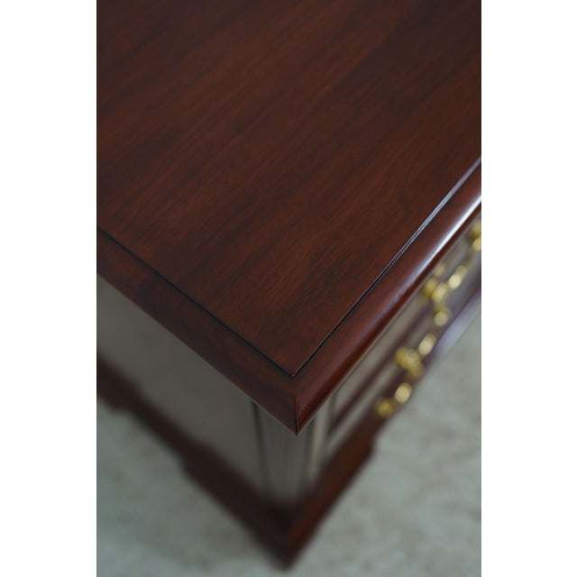 Henkel Harris Model 166 Cherry 9 Drawer Double Dresser For Sale - Image 11 of 18