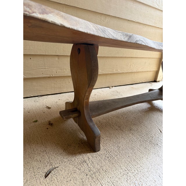 Primitive Wood Bench or Coffee Table For Sale - Image 4 of 7