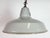 1960s Industrial Grey Enamel Pendant Lamp from Thorlux, 1960s For Sale - Image 5 of 18